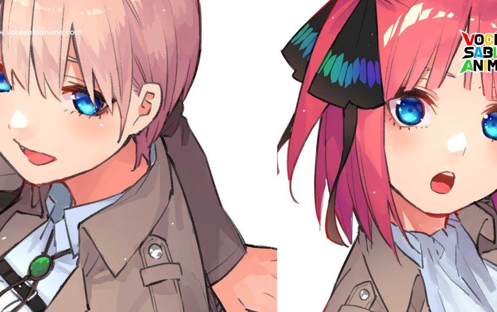 Shingeki e Gotoubun entram em Colaboração para Ilustração em revista
