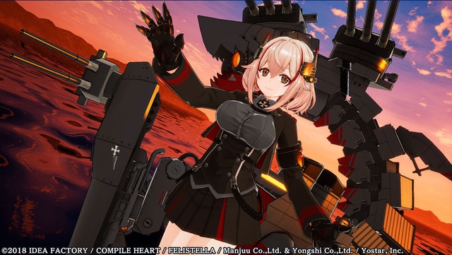 Taihou e Roon em Azur Lane Crosswave 1