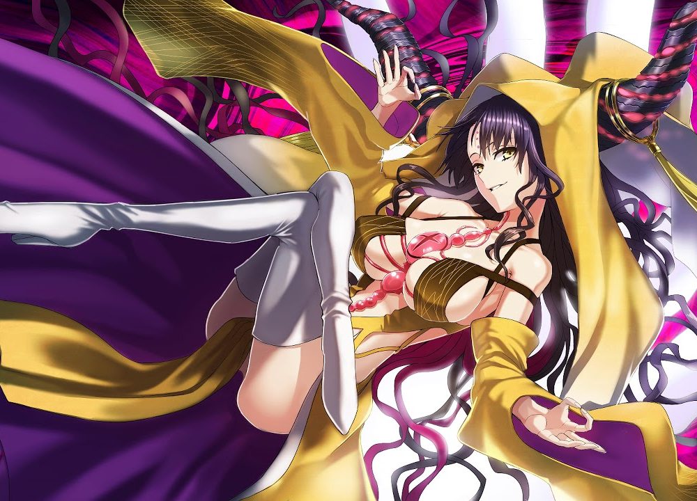 Tanaka Rie faz cosplay de Beast III/R de Fate