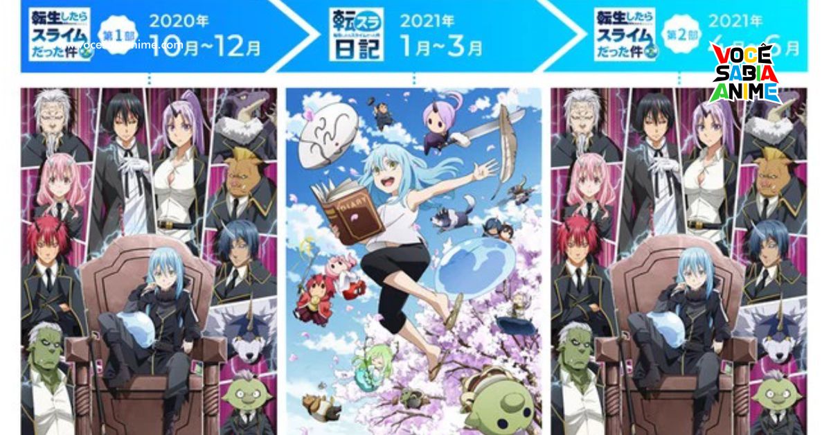 PV da Segunda Temporada de Tensei Shitara Slime Datta Ken e Tensura Nikki Anunciado Oficialmente