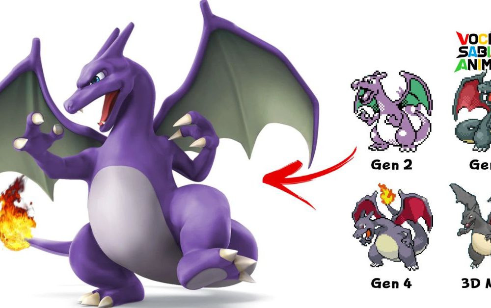 Shiny do Charizard já foi Roxo