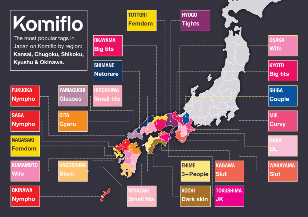 Komiflo Revela as Tags H Mais Populares de cada Região do Japão