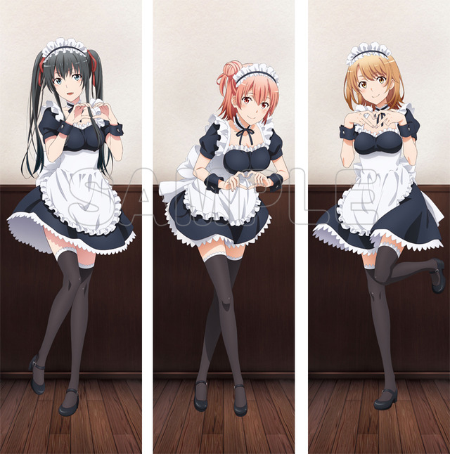 Dakimakuras das Garotas de Oregairu Vestidas de Maid está a Venda 4