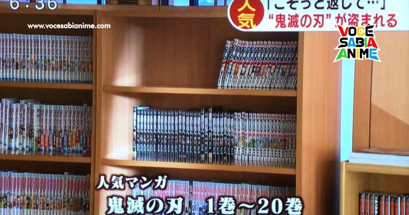 20 Volumes de Kimetsu foram roubados de um Onsen