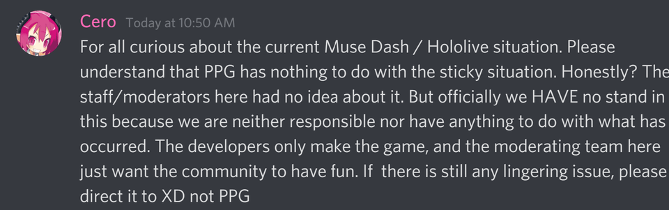 VTubers da Hololive aparentemente proibidas de streamar Muse Dash 2