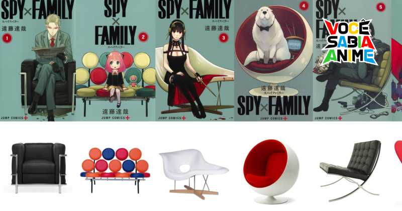 As cadeiras nas capas de SPY x FAMILY