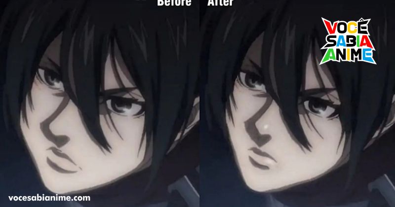 Fãs editam rosto da Mikasa 11