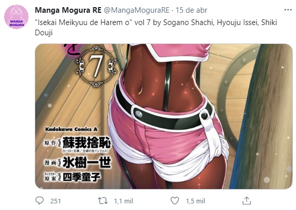 Corte em publicação no twitter faz pessoas editarem capa de mangá