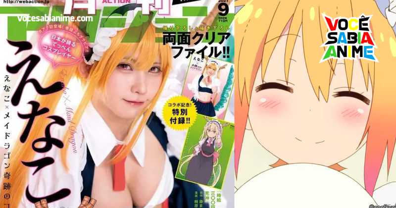 Enako faz cosplay Ecchi de Tohru para capa de Revista 6
