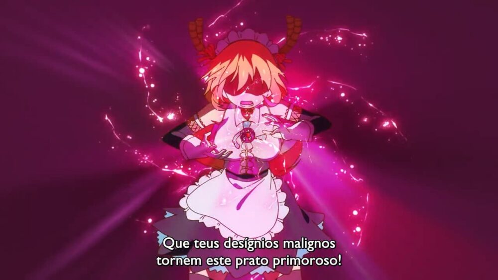 voce sabia anime Comentando Maid Dragon S Ep 1 06