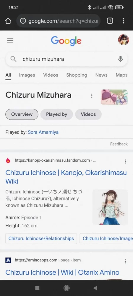 Ao pesquisar por Chizuru Google Destaca imagem dos Peitos dela 1