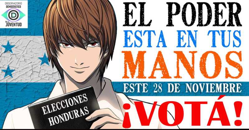 Death Note é usado pras Eleições de Honduras