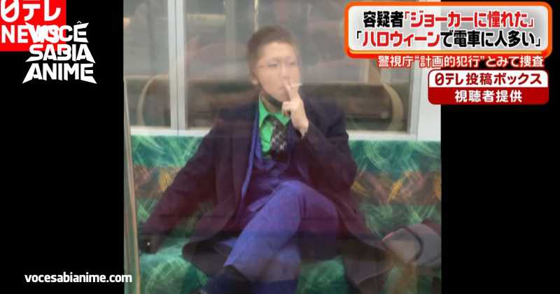 Homem com cosplay de Joker esfaqueia um e taca fogo em Trem no Japão