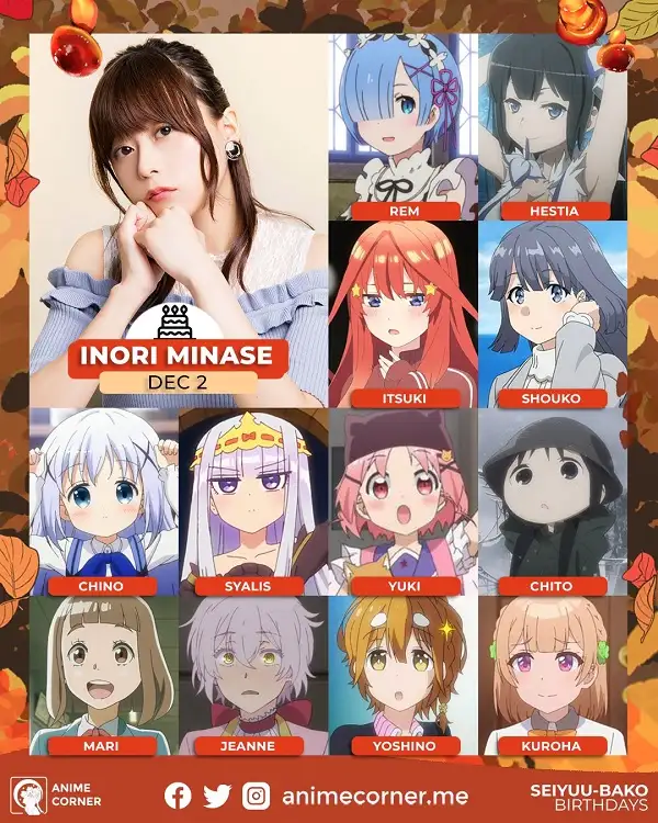 Inori Minase - Personagens