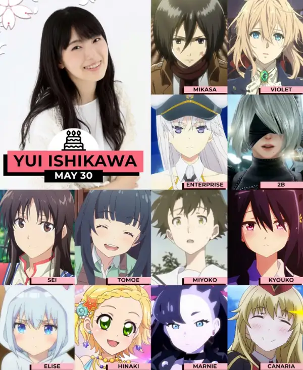 Yui Ishikawa - Personagens