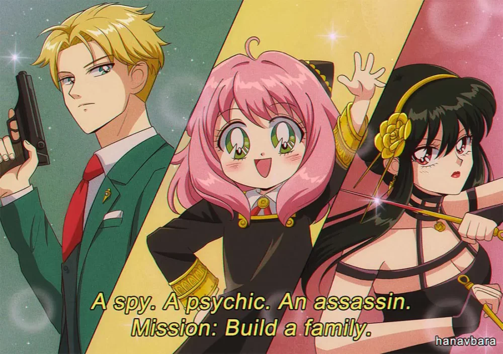 É assim que SPY x FAMILY seria se fosse um anime dos anos 90