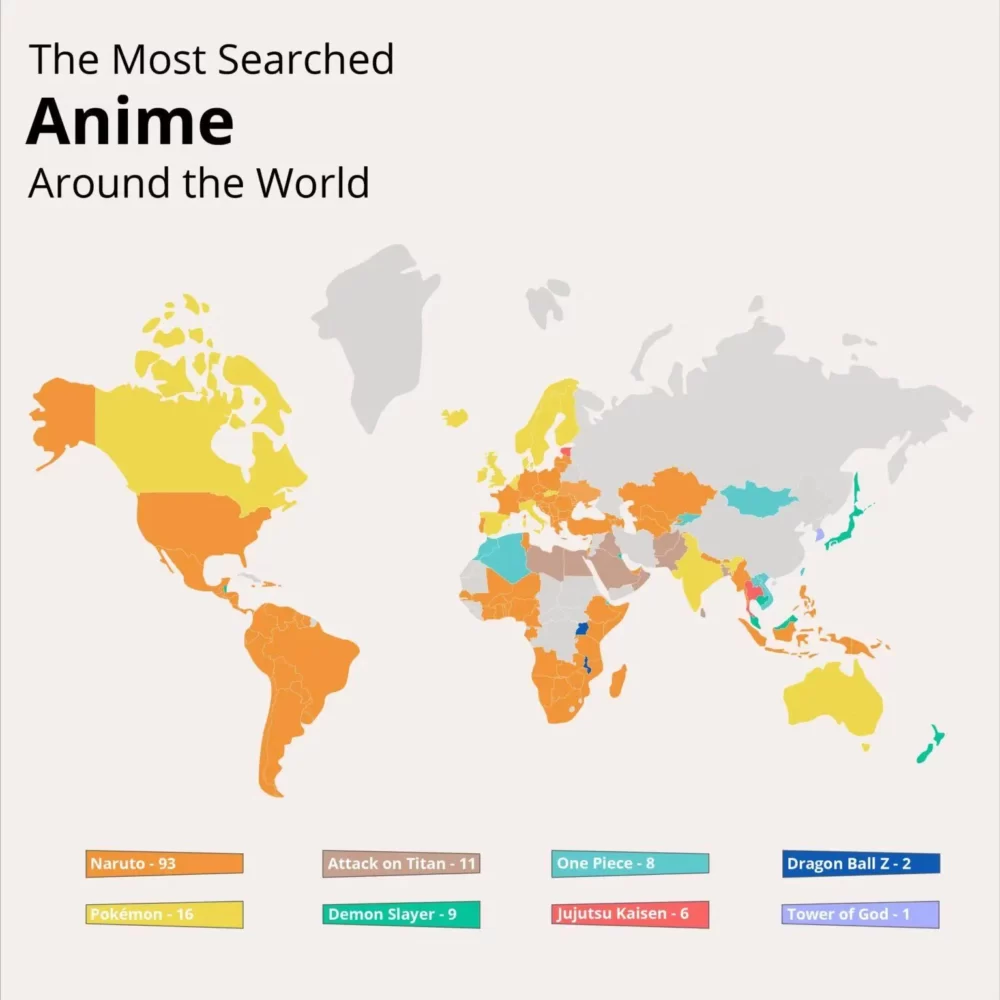 Os 10 Animes Mais Pesquisados em Todo o Mundo 1