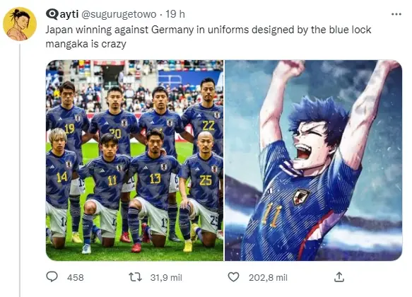 Author of Blue Lock did not design the Japanese Uniform