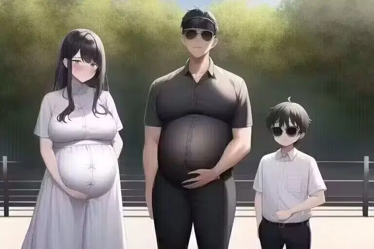 This is how AI draws a 5 member Family