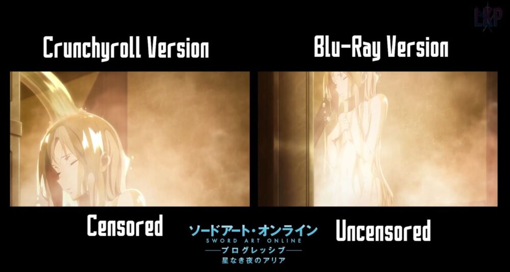 Crunchyroll censurou Cena do banho da Asuna em SAO: Progressive 1