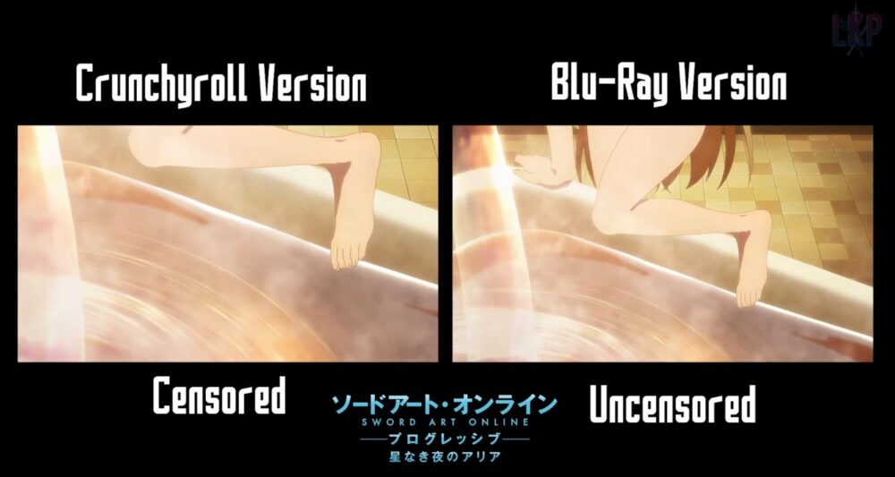 Crunchyroll censurou Cena do banho da Asuna em SAO: Progressive 3