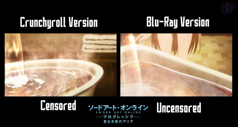 Crunchyroll censurou Cena do banho da Asuna em SAO: Progressive 4