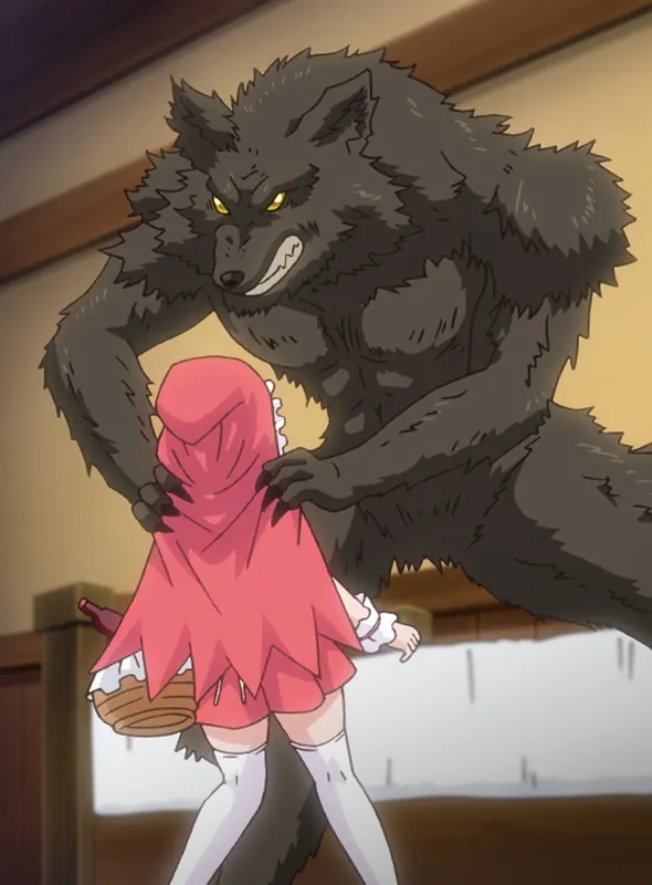 Anime H of Little Red Riding Hood