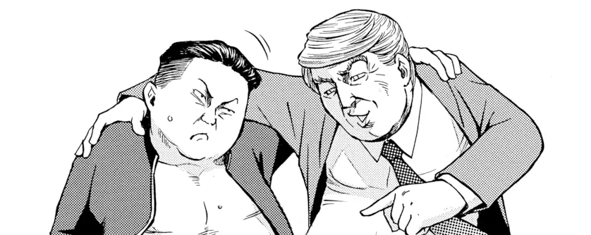 Donald Trump and Kim Jong-un are in a R18 Doujin