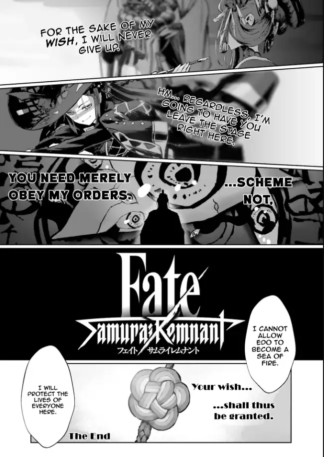 Temos um mangá que mostra o prólogo de Fate Samurai Remnant