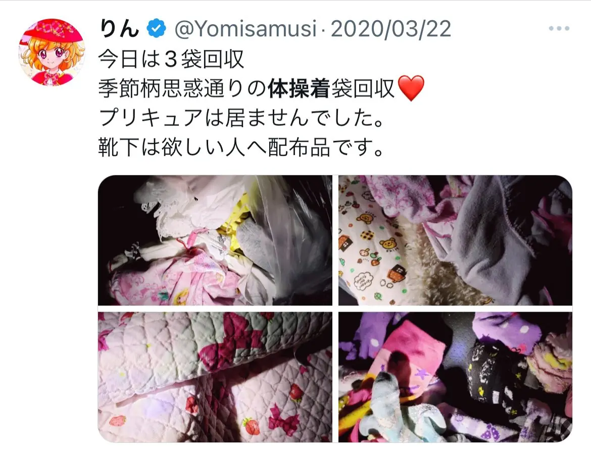 PreCure Otaku Collected Underwear from Little Girls' Trash