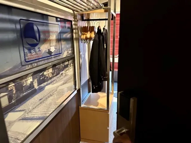 Japanese hotel has a room with a train inside it