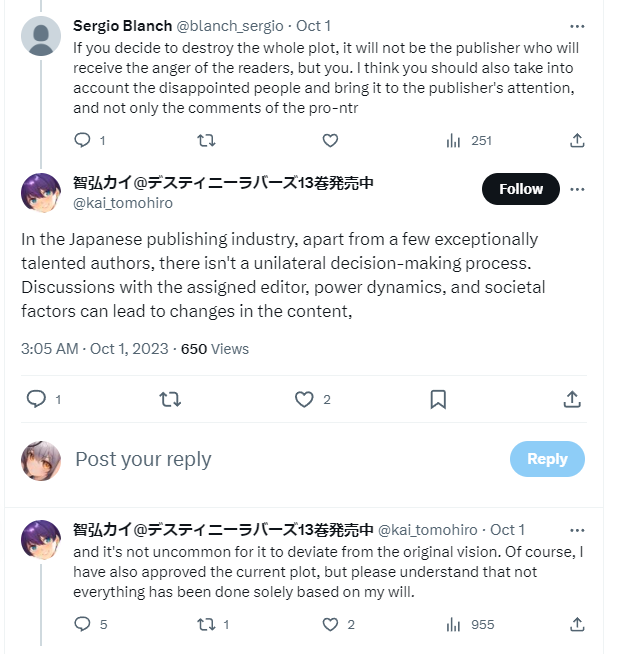 Destiny Lovers Manga Criticized for Netorare scene