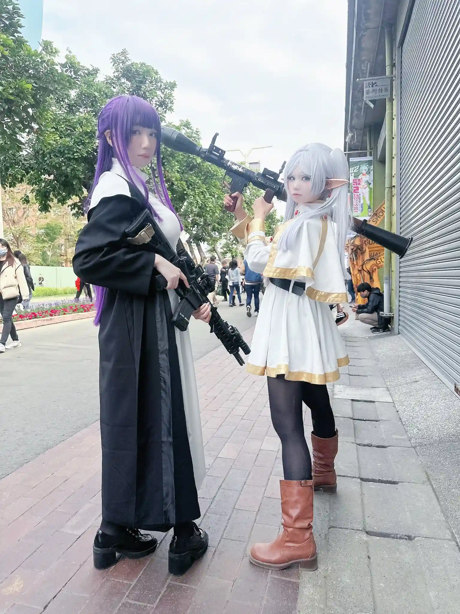 Frieren Cosplay Swaps Magic Wands for Weapons
