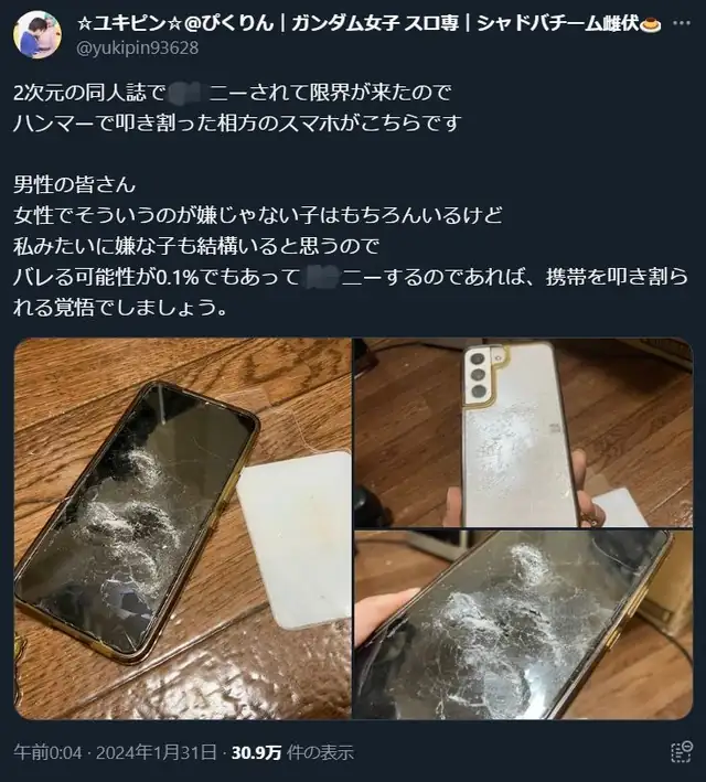 Woman Destroys Boyfriend's Cell Phone After Catching Him reading Hentai