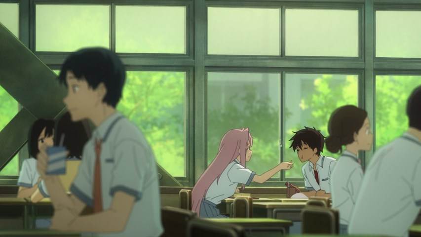 Too Many Losing Heroines Real School, scene from the first episode anime