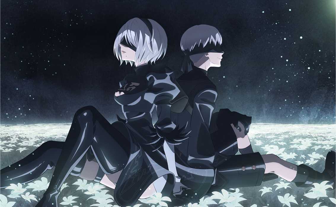 Anime de Nier Teria Cena Íntima entre 2B e 9S