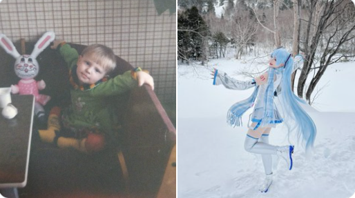 Cosplayers Before and After Challenge Reveals Childhood Photos