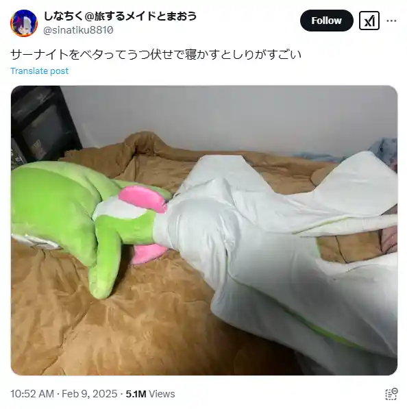 Life-Size Gardevoir Plush Butt