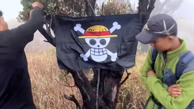 Indonésia usa bandeira de One Piece para protestar