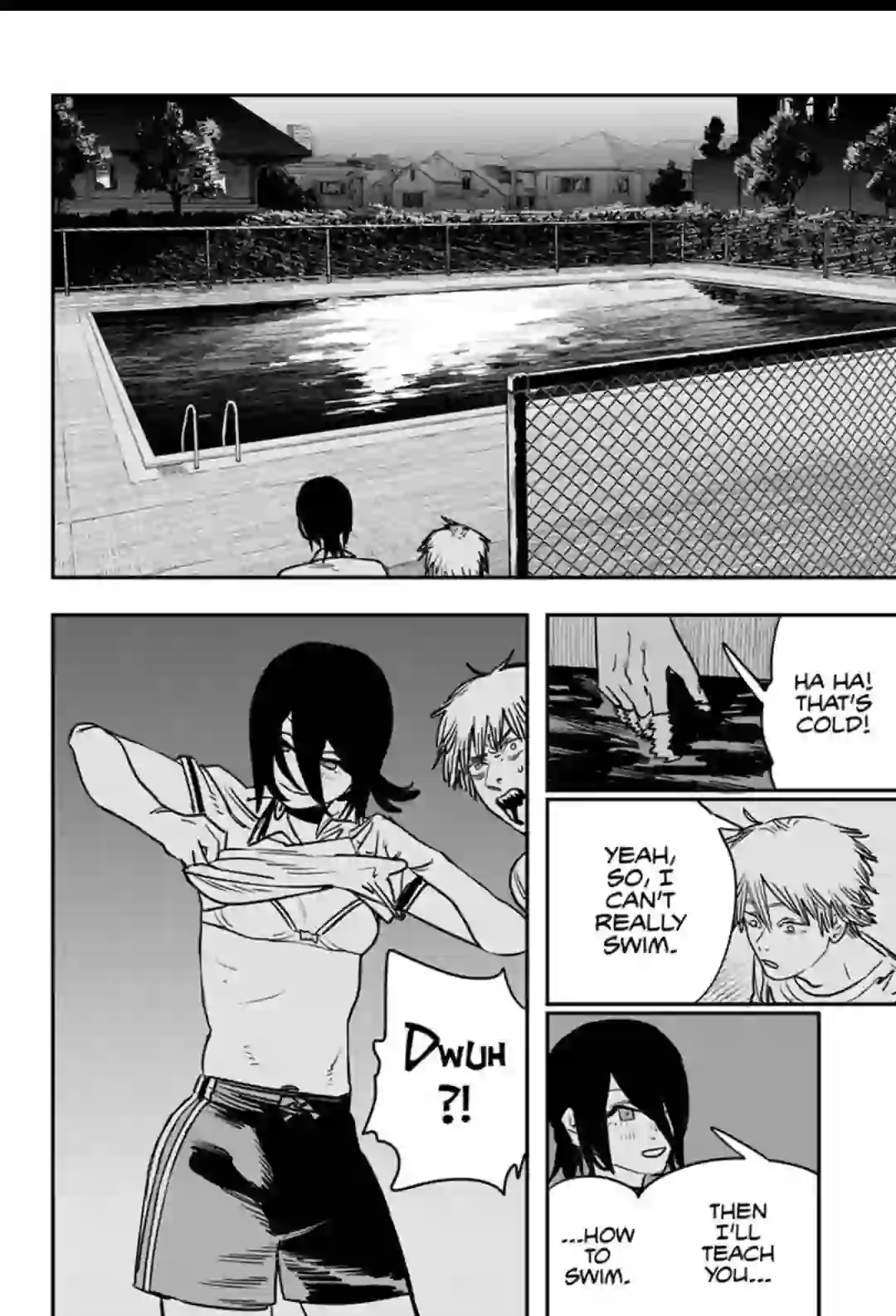 Chainsaw Man cena da piscina