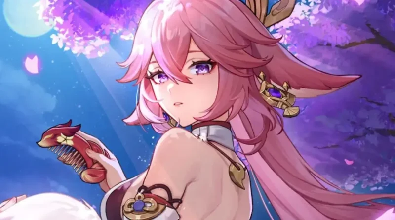 mulher faz cosplay de yae miko desejo marido servico militar