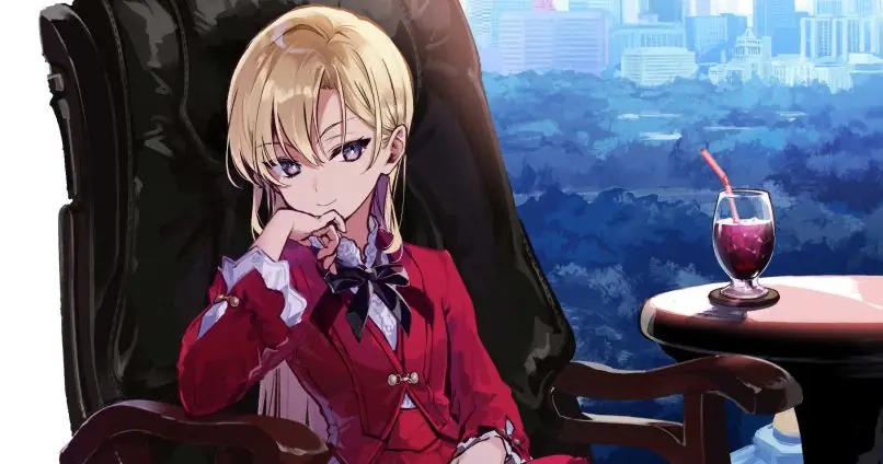 Modern Villainess (em japonês Gendai Shakai de Otome Game no Akuyaku Reijou wo Suru no wa Chotto Taihen), e ele só sabia que a protagonista era loira, ele disse que foi incapaz de dar outras informações então a sua aparência foi mais mérito do ilustrador do que dele.