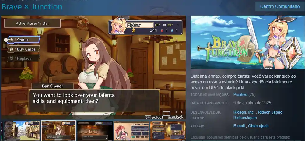 Game Brave x Junction é Barrado no Ocidente por Garotas parecerem Crianças