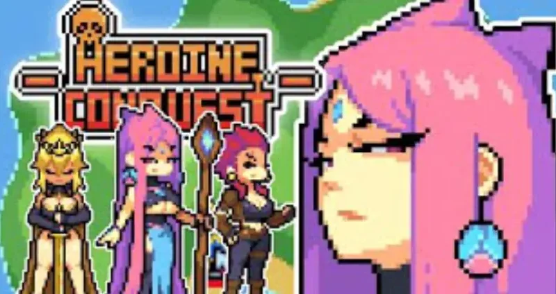 Você é o Vilão e deve Capturar as Heroínas no game Heroine Conquest