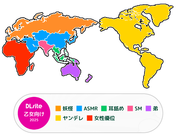 ranking global feminino dlsite 2025