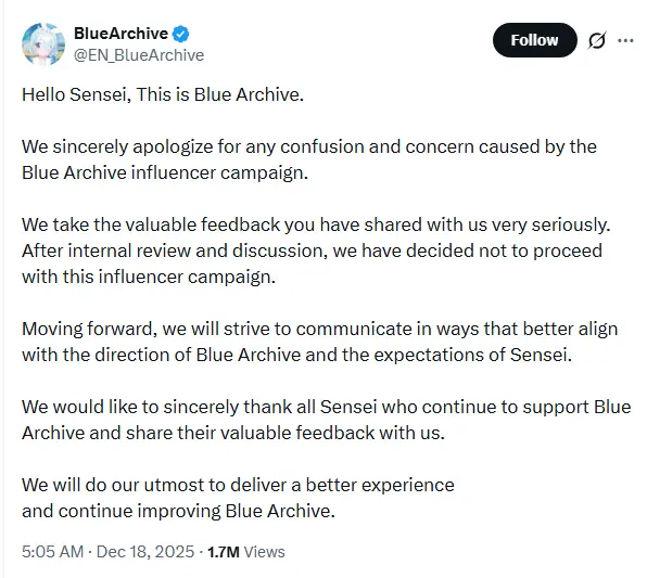 Blue Archive cancela evento com streamers que nao gostam de lolis 2