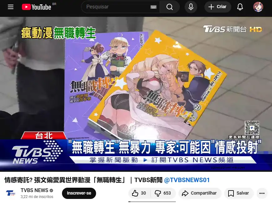 Jornais de Taiwan Culpam Mushoku Tensei por Ataque Criminoso em Metrô