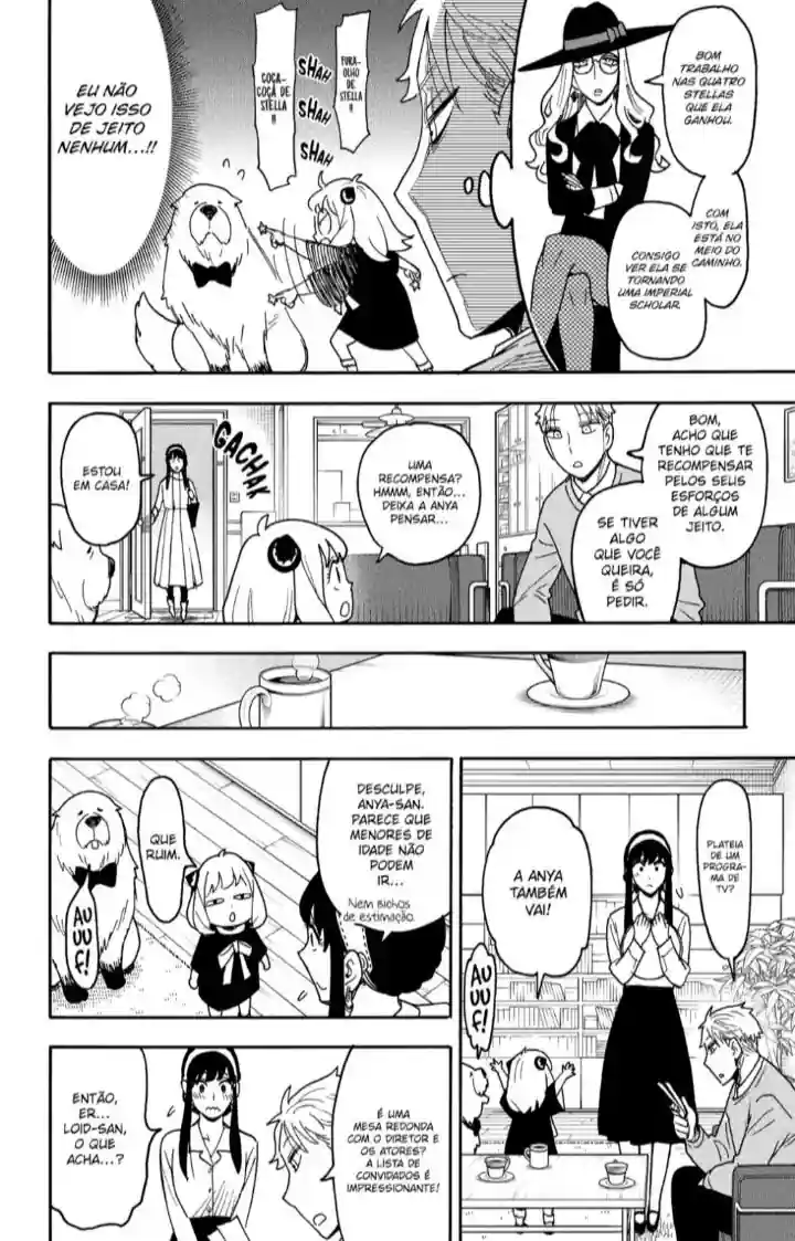 Capítulo 128 de SPY x FAMILY: Treta ao vivo num programa de TV