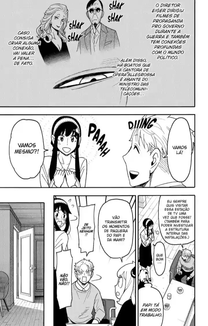 Capítulo 128 de SPY x FAMILY: Treta ao vivo num programa de TV