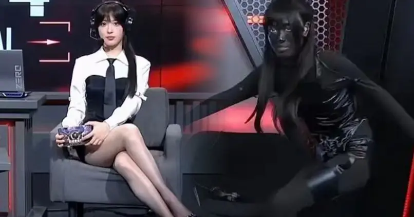 Apresentadora Chinesa se Cobre de Preto após Criticas por Roupa Curta